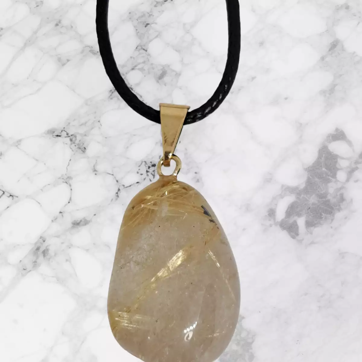 Pendentif en Quartz Rutil